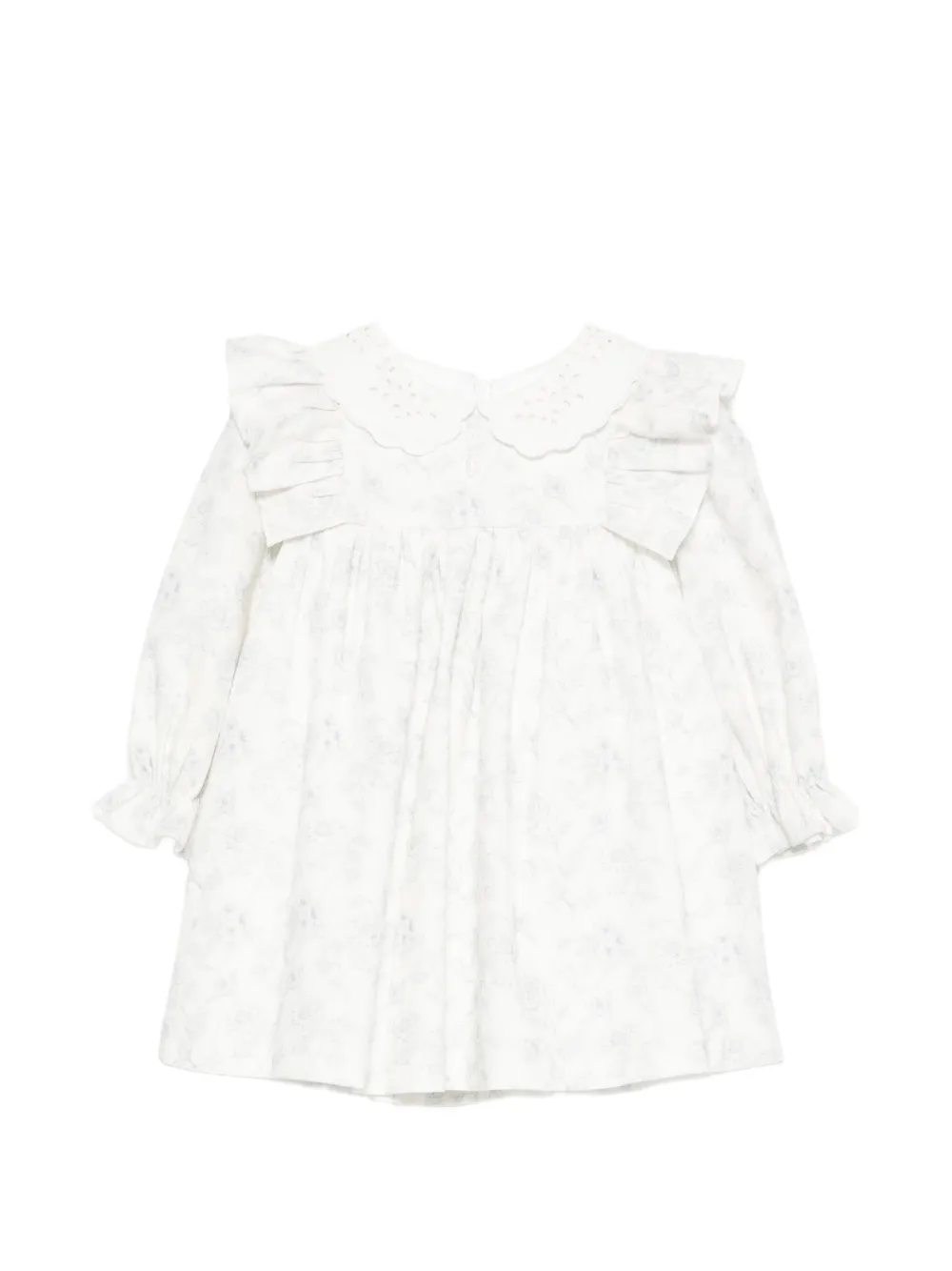 Patachou Abito a fiori con ruches - Bianco