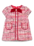 Patachou bow-embellishment dress - Red