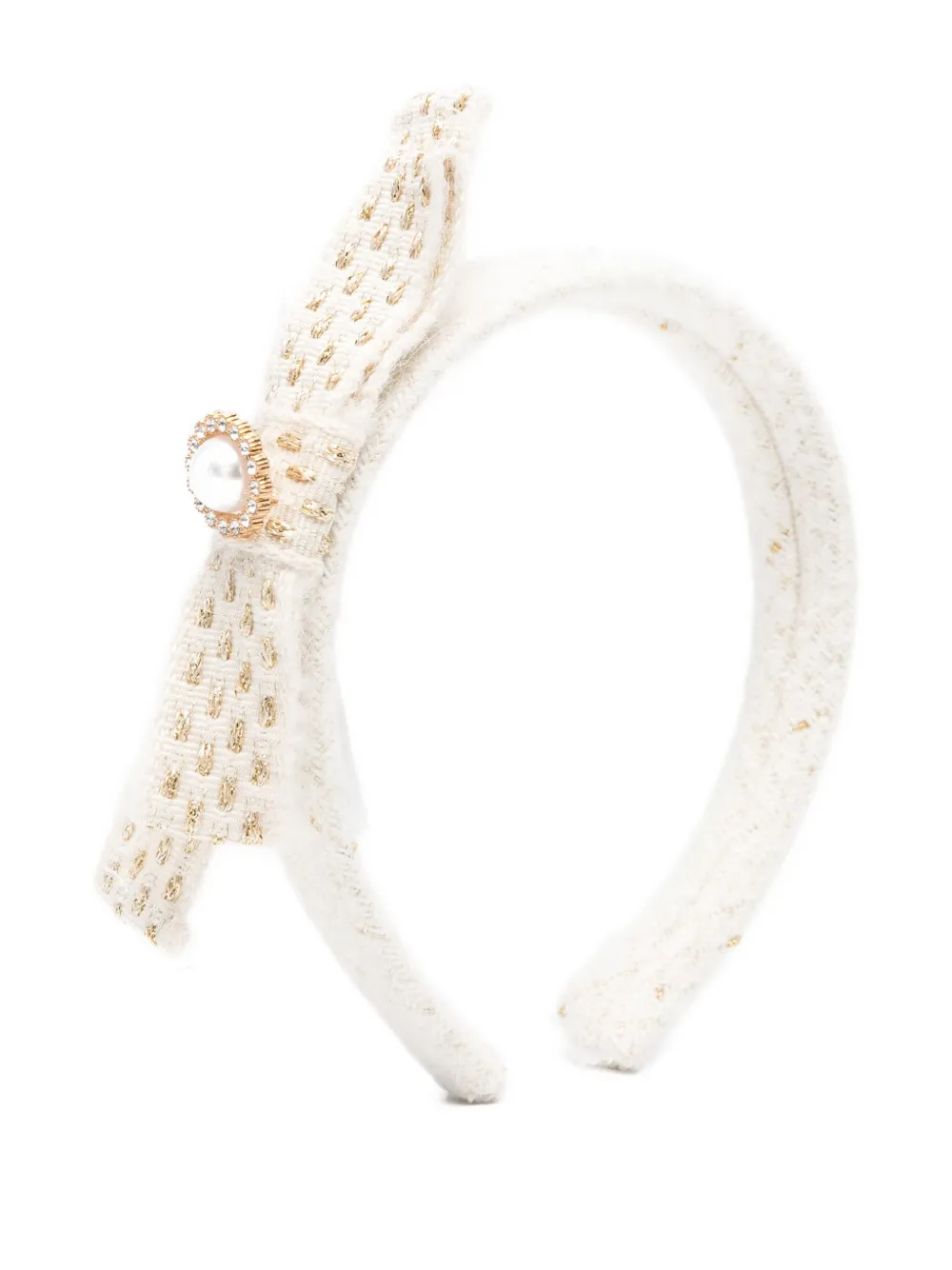 Patachou woven bow headband | Neutrals | Image 1