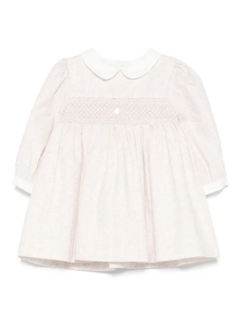 Patachou peter-pan collar smocked dress