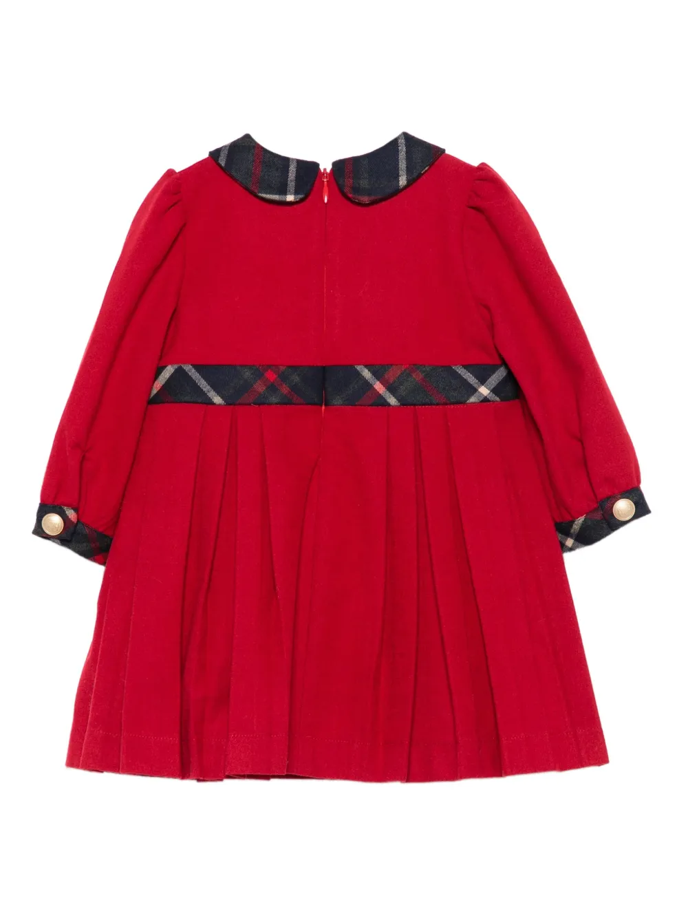 Patachou Button-embellishment Dress In Red