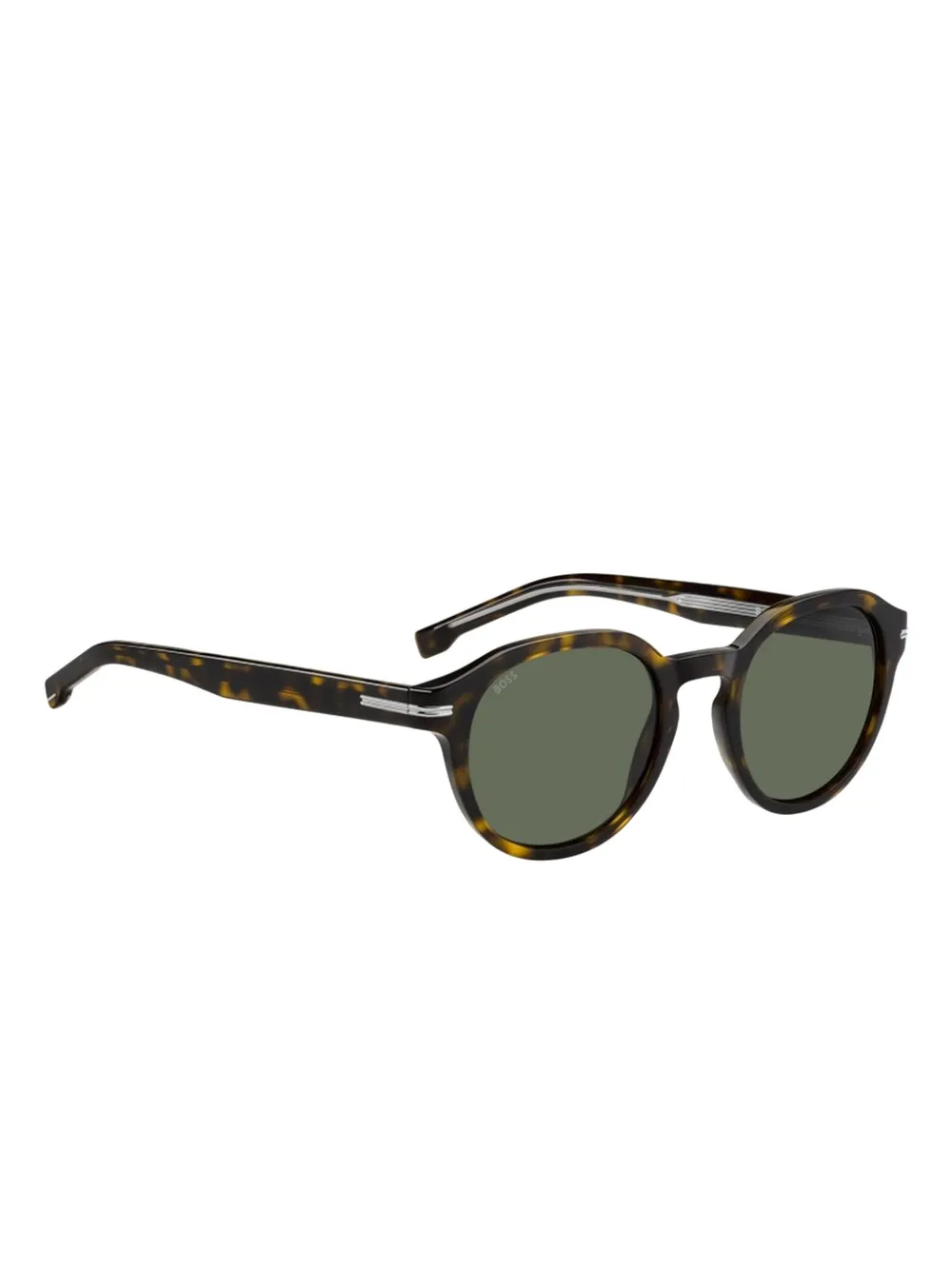 BOSS tortoiseshell round-frame sunglasses Bruin