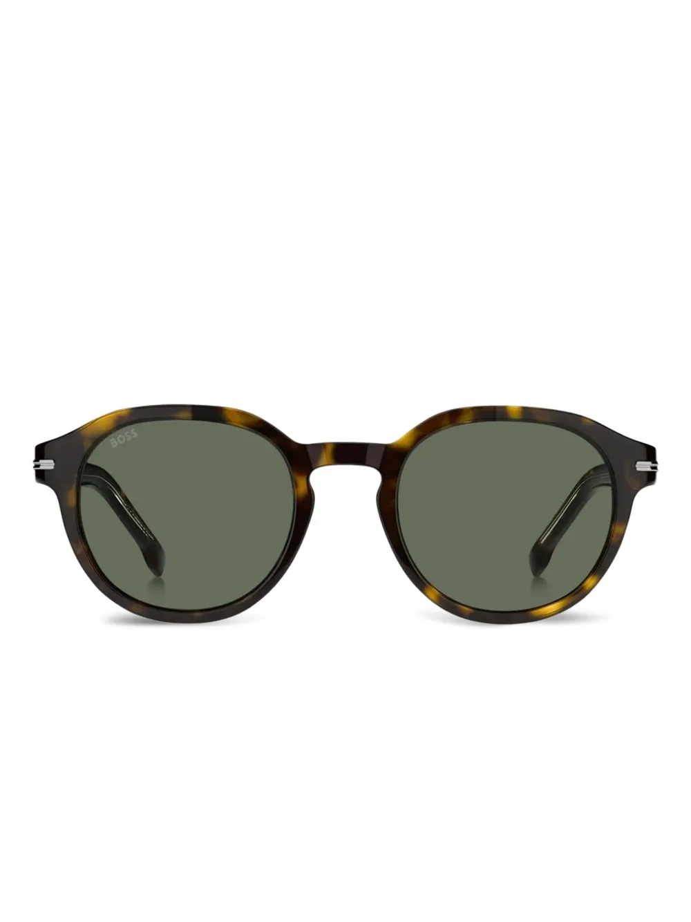 BOSS tortoiseshell round-frame sunglasses Bruin