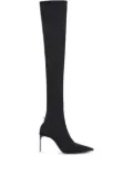 Sportmax 90mm pointed-toe heeled boots - Black