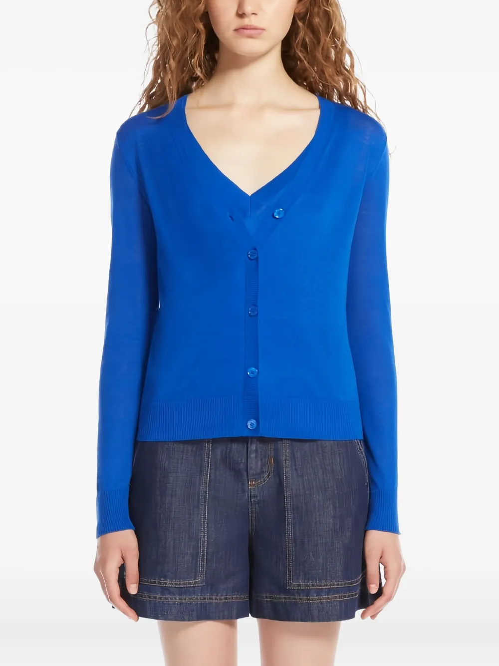 Weekend Max Mara Vest met V-hals Blauw