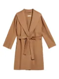 'S Max Mara belted shawl-collar wool coat - Brown