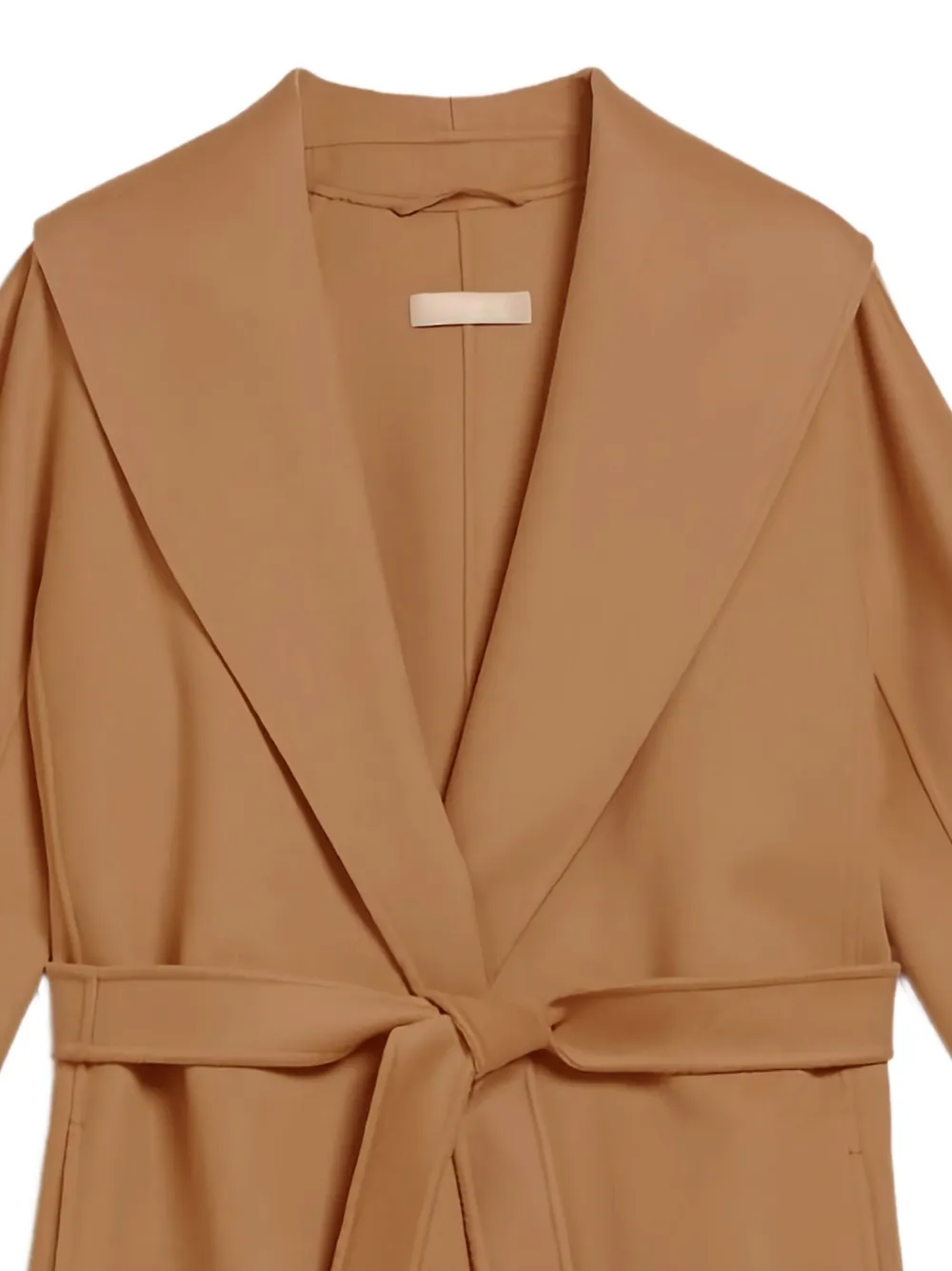'S Max Mara belted shawl-collar wool coat Bruin
