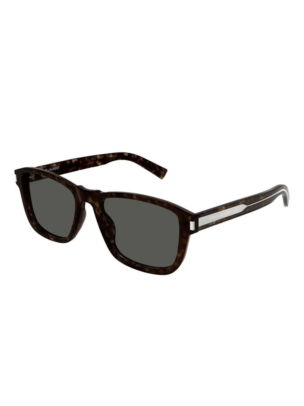 Saint Laurent Eyewear Zonnebril met vierkant montuur Bruin
