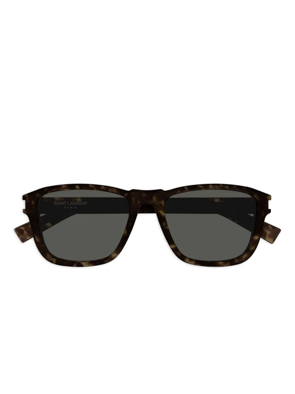 Saint Laurent Eyewear Zonnebril met vierkant montuur Bruin