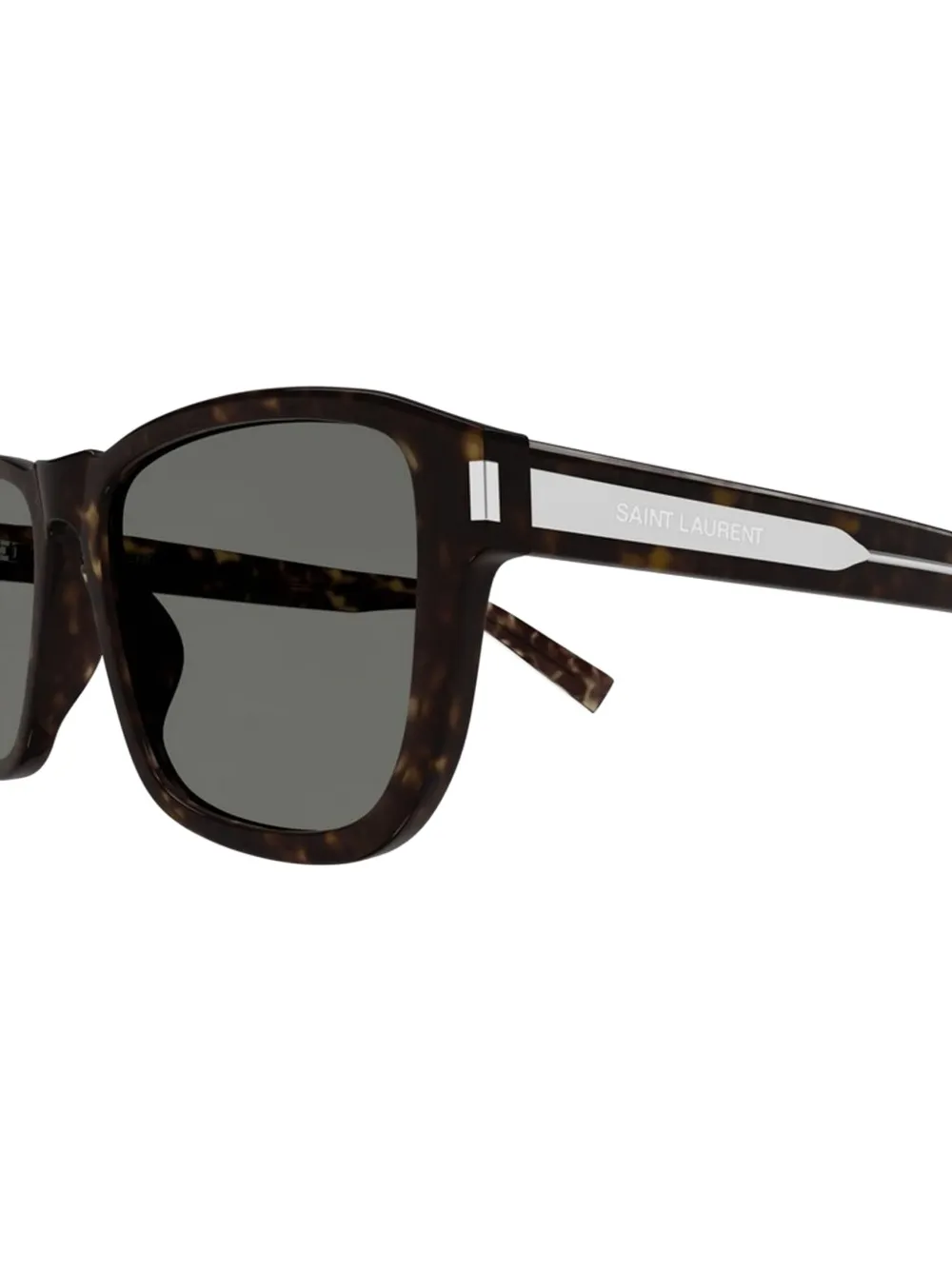 Saint Laurent Eyewear Zonnebril met vierkant montuur Bruin