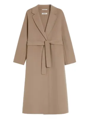 S Max Mara ベルテッド ダブルコート | ブラウン | FARFETCH JP
