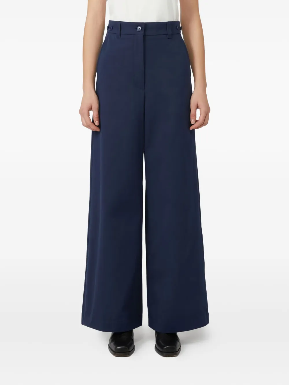 Weekend Max Mara Broek met wijde pijpen Blauw