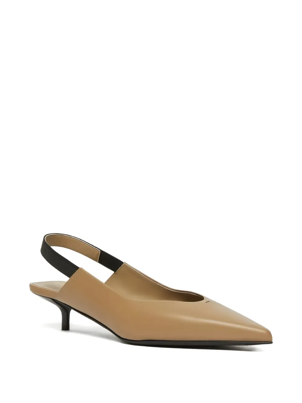 Max Mara 35mm Pointed-toe Kitten-heel Slingback Pumps