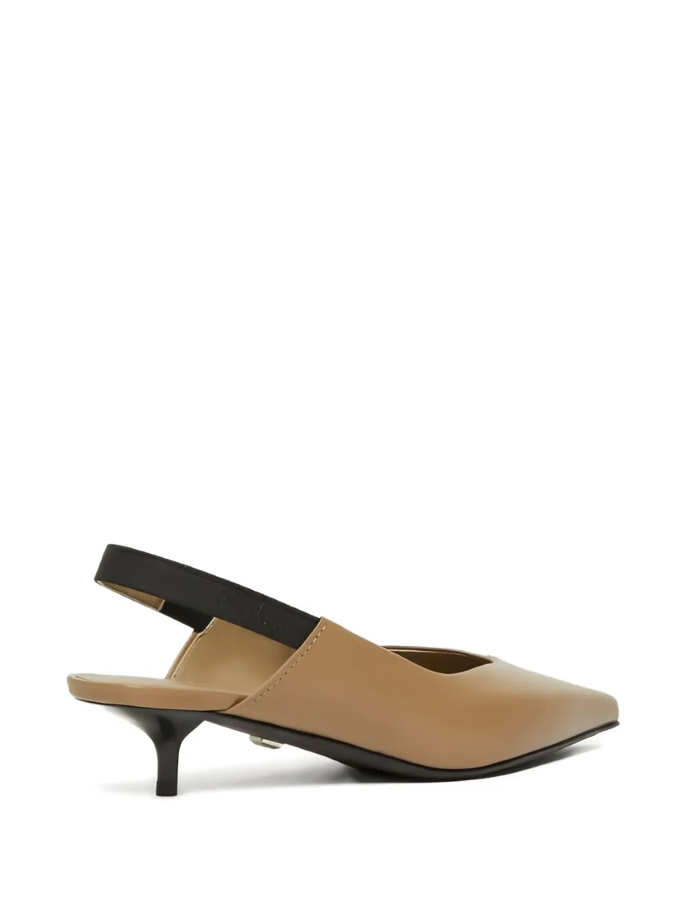 Max Mara 35mm Pointed-toe Kitten-heel Slingback Pumps
