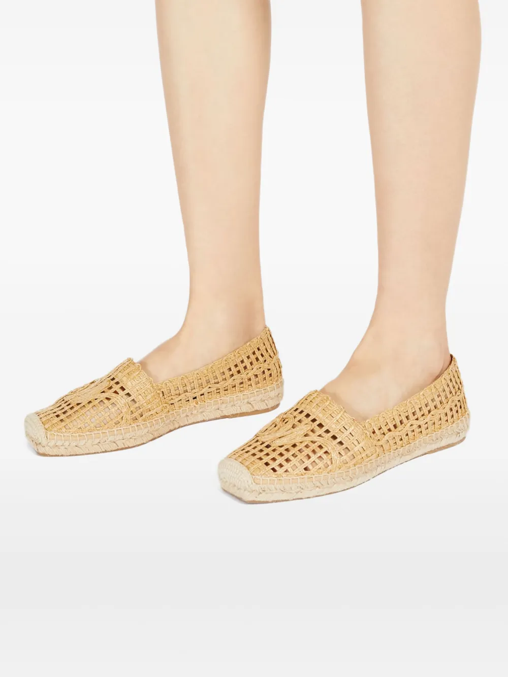 Weekend Max Mara woven espadrille flat Neutrals