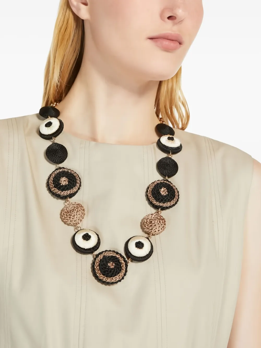 'S Max Mara crochet-knit necklace | Image 2