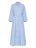 Marella button-up belted shirt dress - Blue