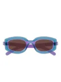 Gucci Eyewear geometric-frame sunglasses - Blue