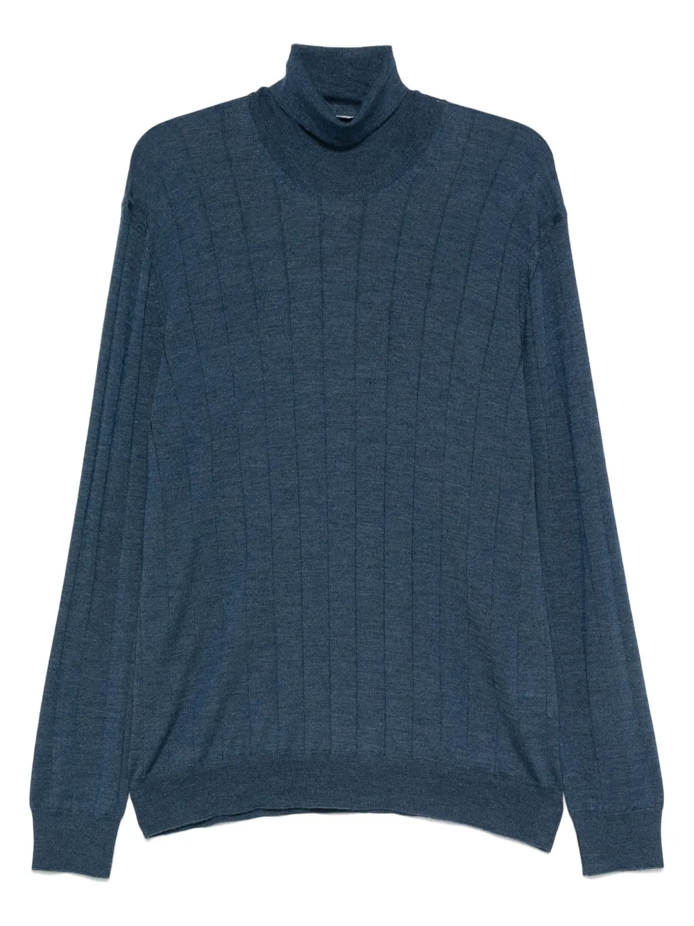 Gran Sasso ribbed turtleneck top | Blue | Image 1