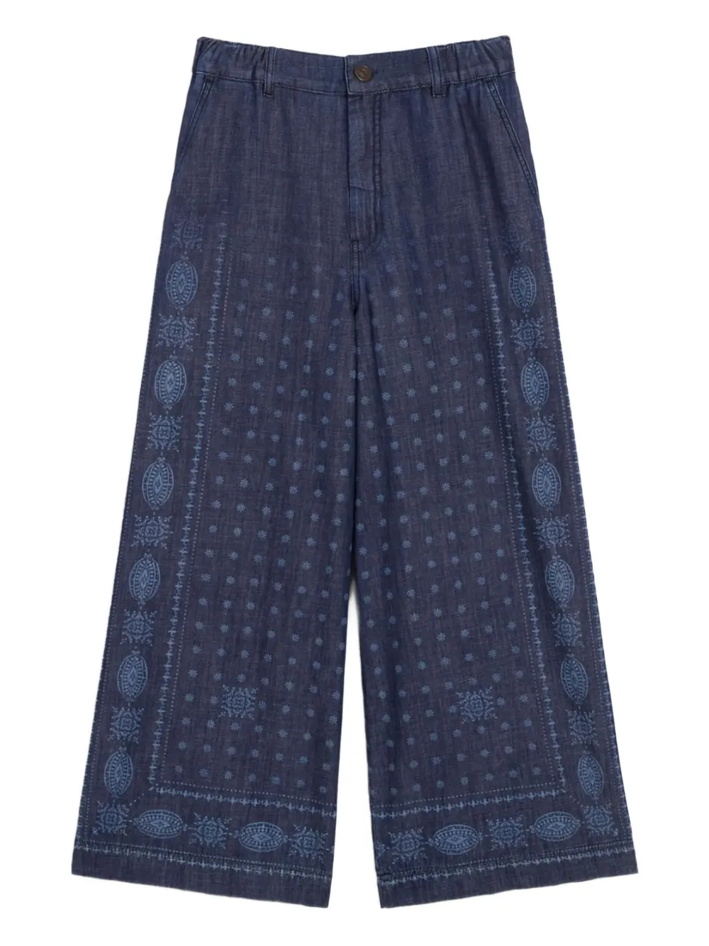 Weekend Max Mara Broek met print Blauw