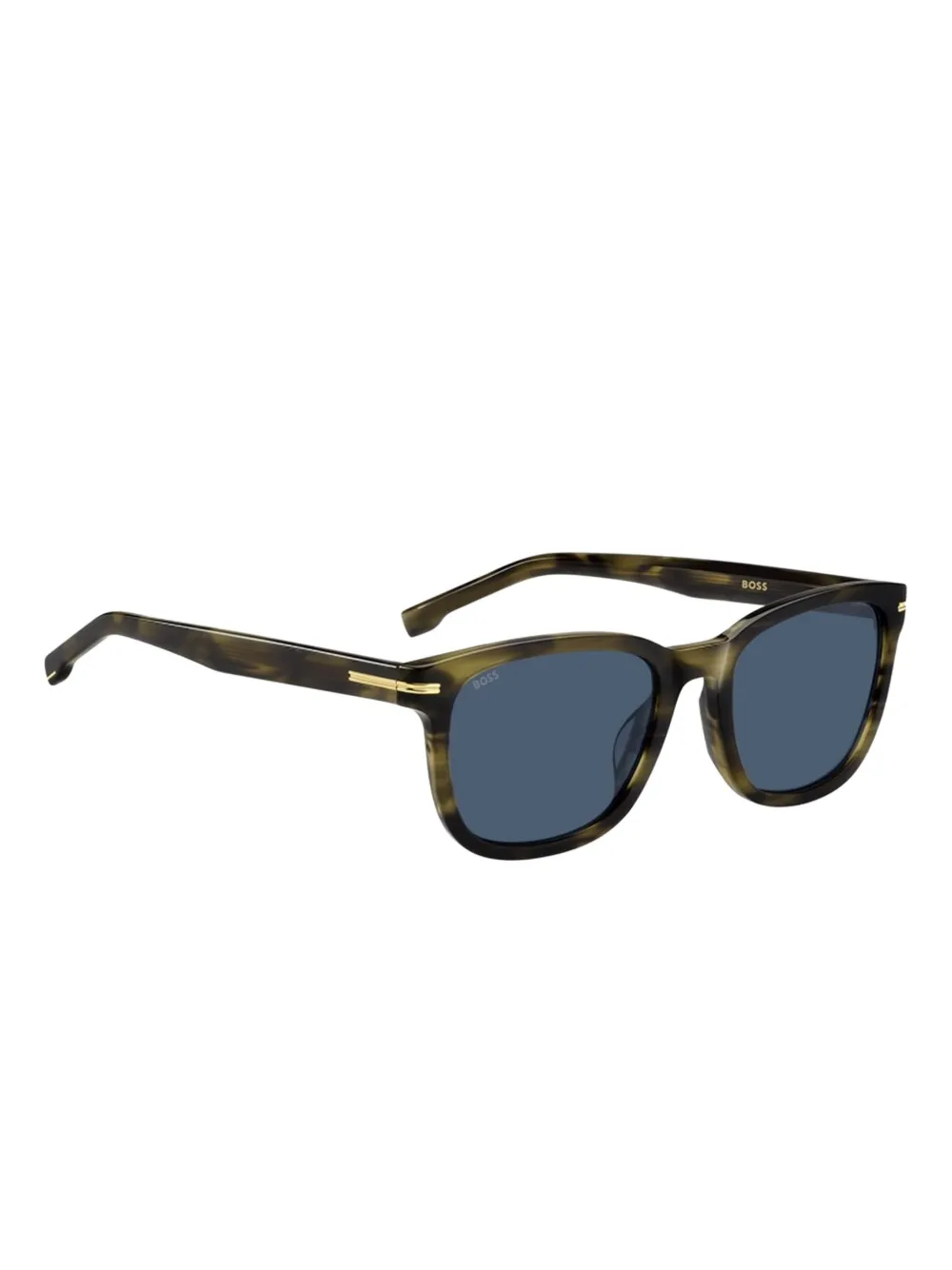 BOSS tortoiseshell-effect sunglasses Groen