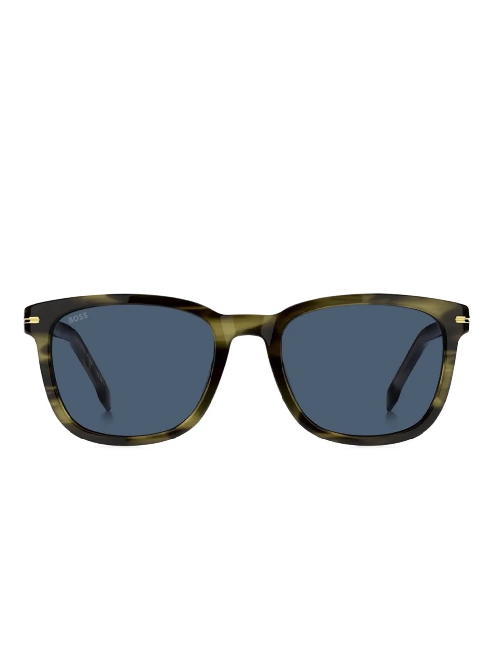 BOSS tortoiseshell-effect sunglasses Groen