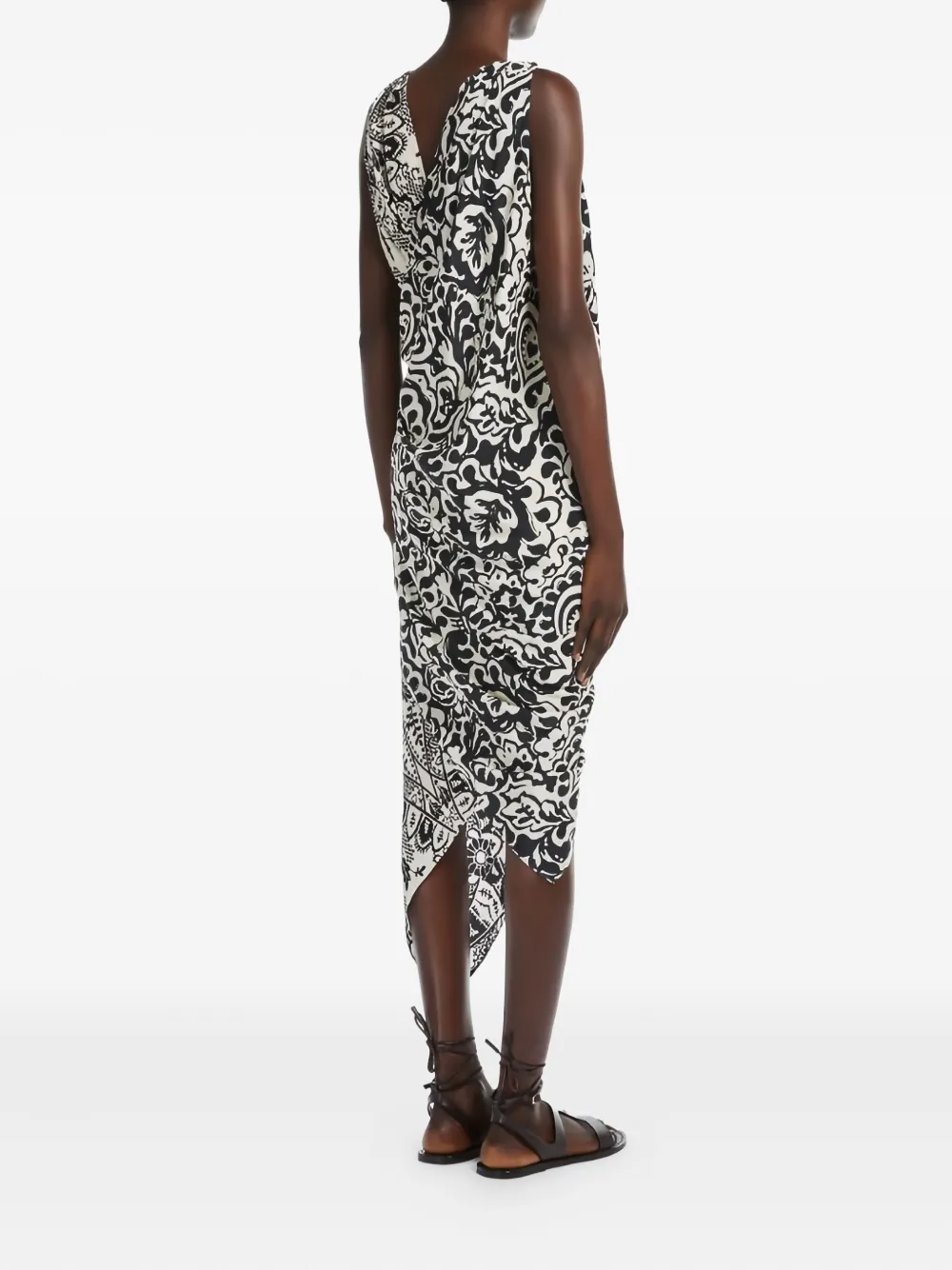 Weekend Max Mara Jurk met paisley-print Zwart