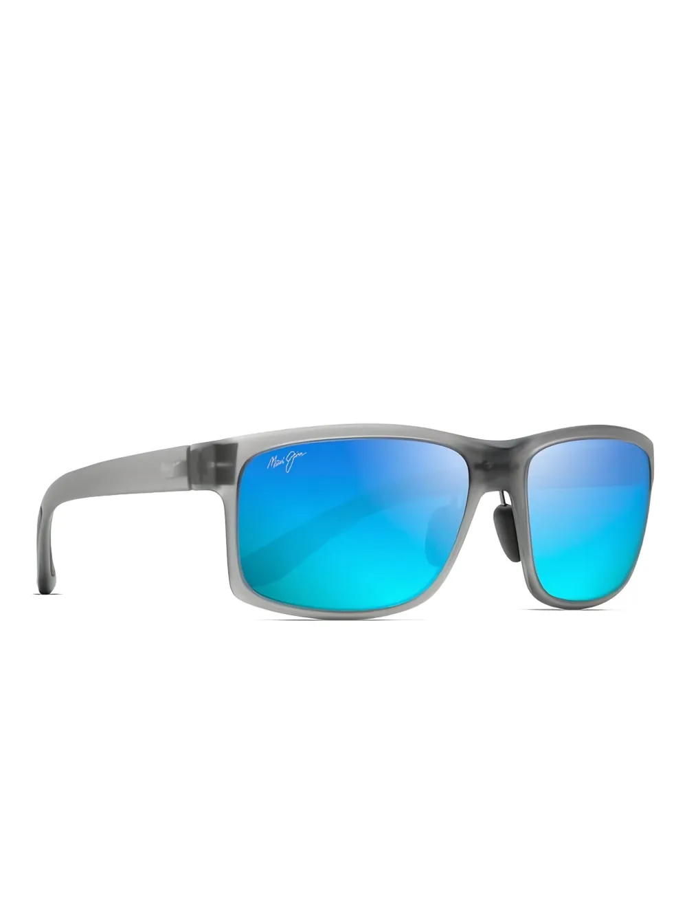 Maui Jim Pokowai polarised rectangular-frame sunglasses Grijs