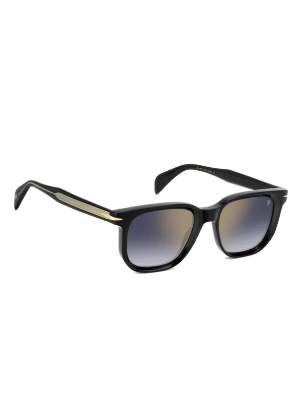 DAVID BECKHAM EYEWEAR スクエアフレーム サングラス | ブラック