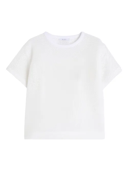 Haut en résille à manches courtes - Max Mara - Modalova