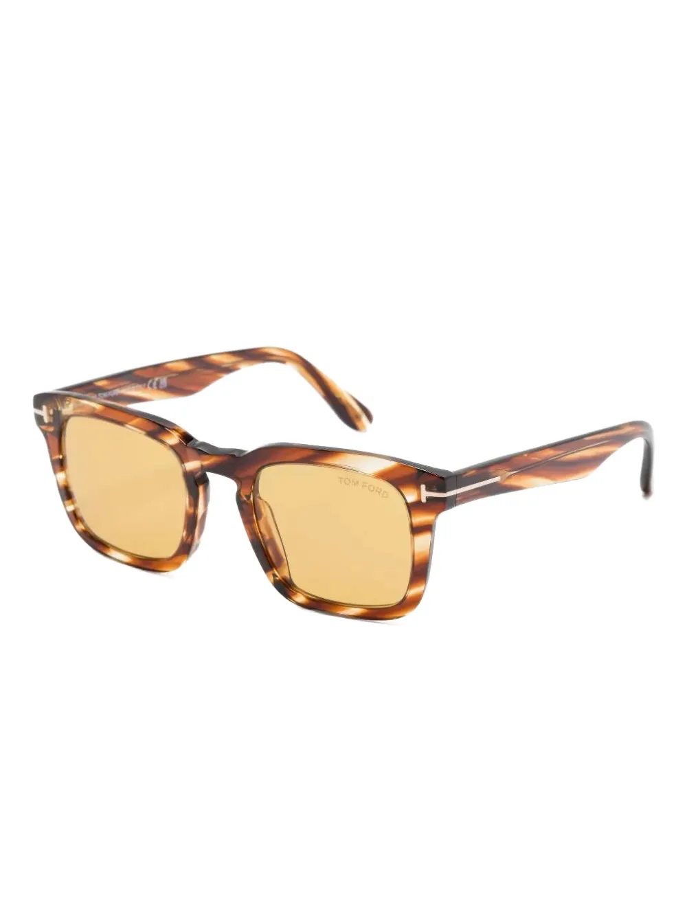 TOM FORD Eyewear Zonnebril met vierkant montuur Bruin