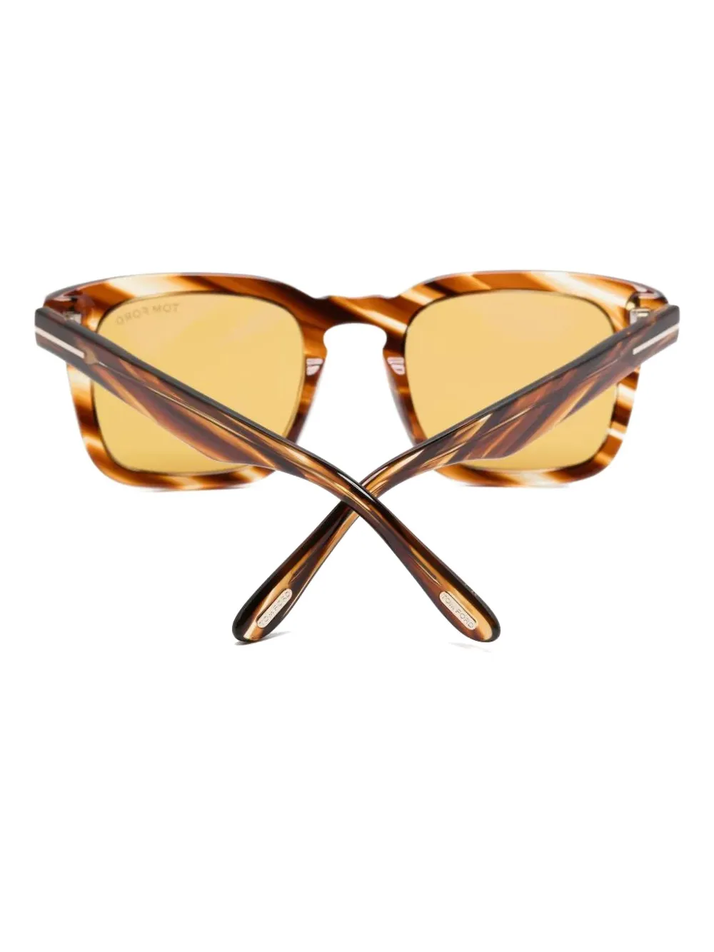 TOM FORD Eyewear Zonnebril met vierkant montuur Bruin