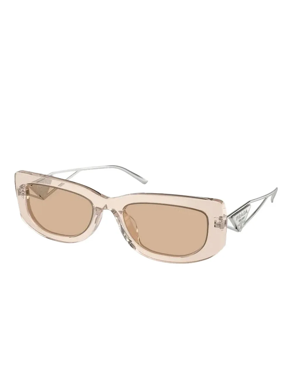 Prada Eyewear rectangular-frame sunglasses - Beige