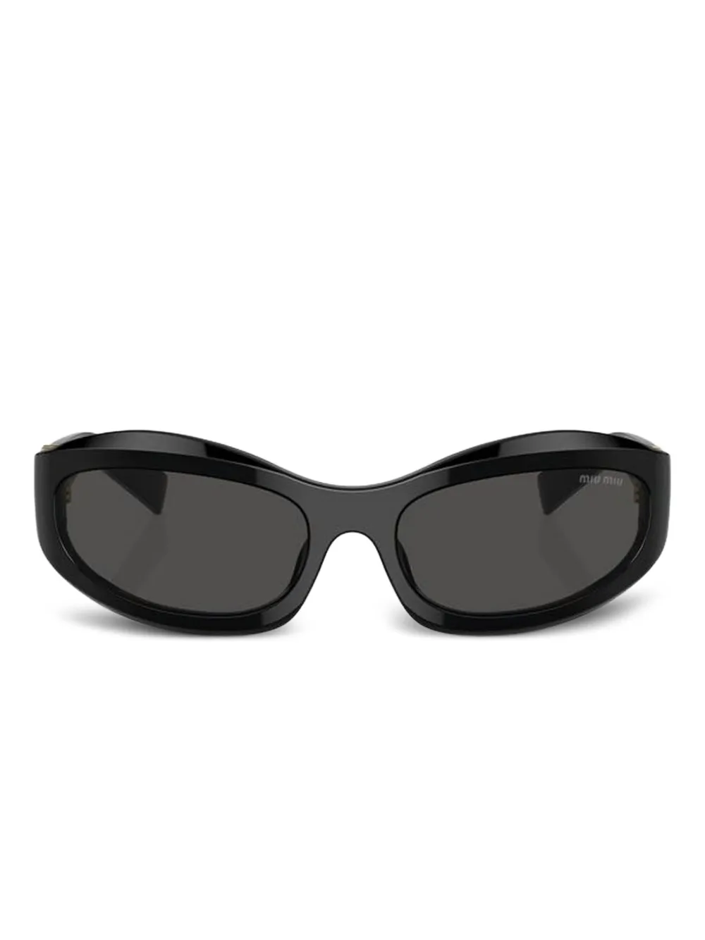 Miu Eyewear logo-lettering sunglasses Zwart