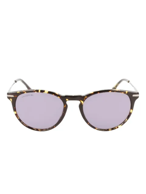 Lacoste lentes de sol con armazón estilo carey