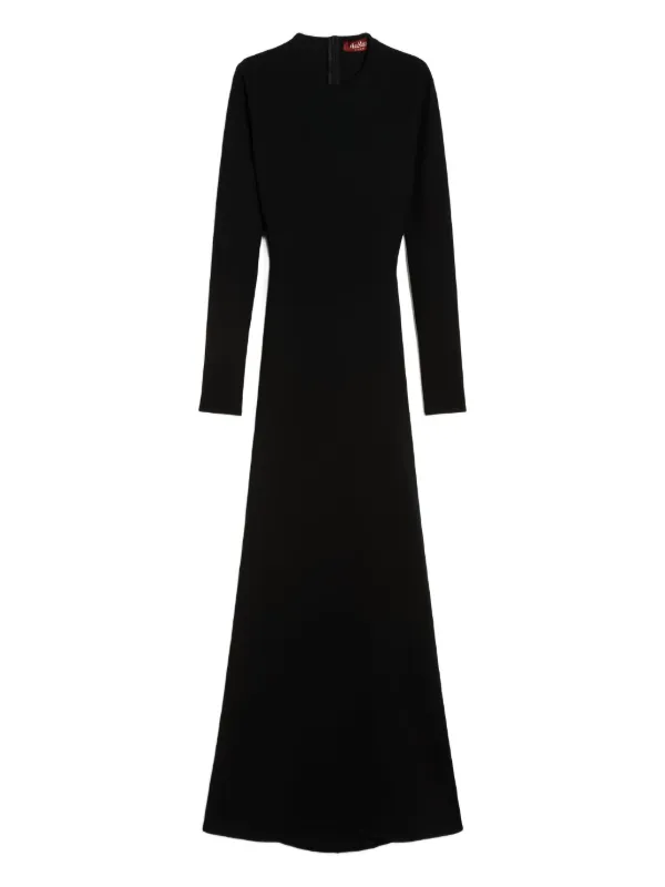 max mara cut out dresses Max Mara Fumana cut-out Maxi Dress | Black