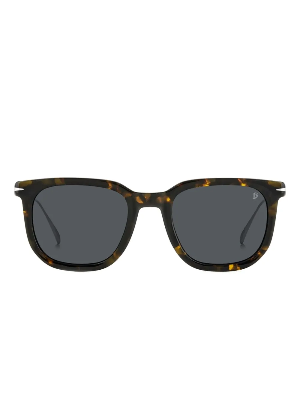 DAVID BECKHAM EYEWEAR Zonnebril met vierkant montuur Bruin