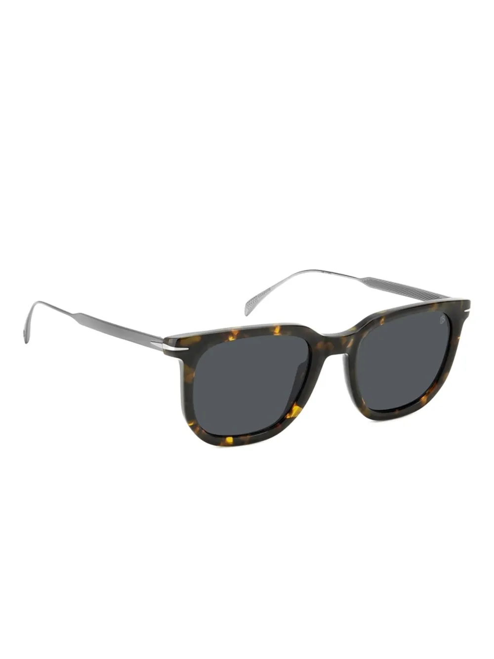 DAVID BECKHAM EYEWEAR Zonnebril met vierkant montuur Bruin