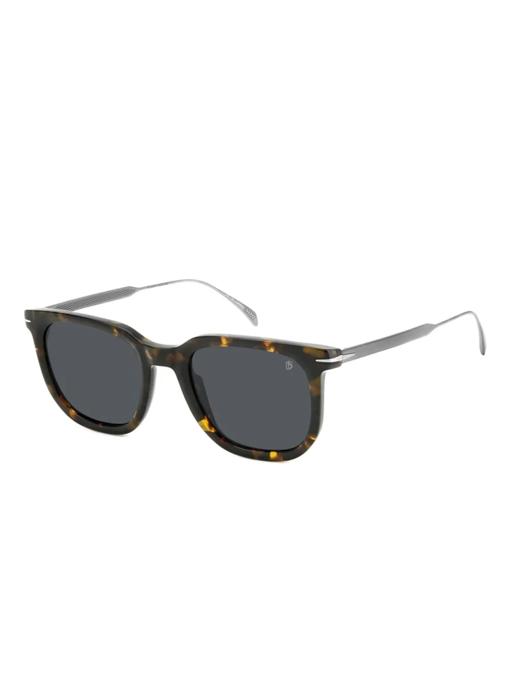DAVID BECKHAM EYEWEAR Zonnebril met vierkant montuur Bruin