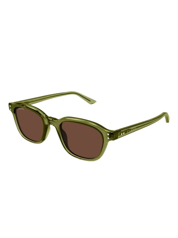 Gucci Eyewear square-frame Sunglasses | Green | FARFETCH NO display picture 1
