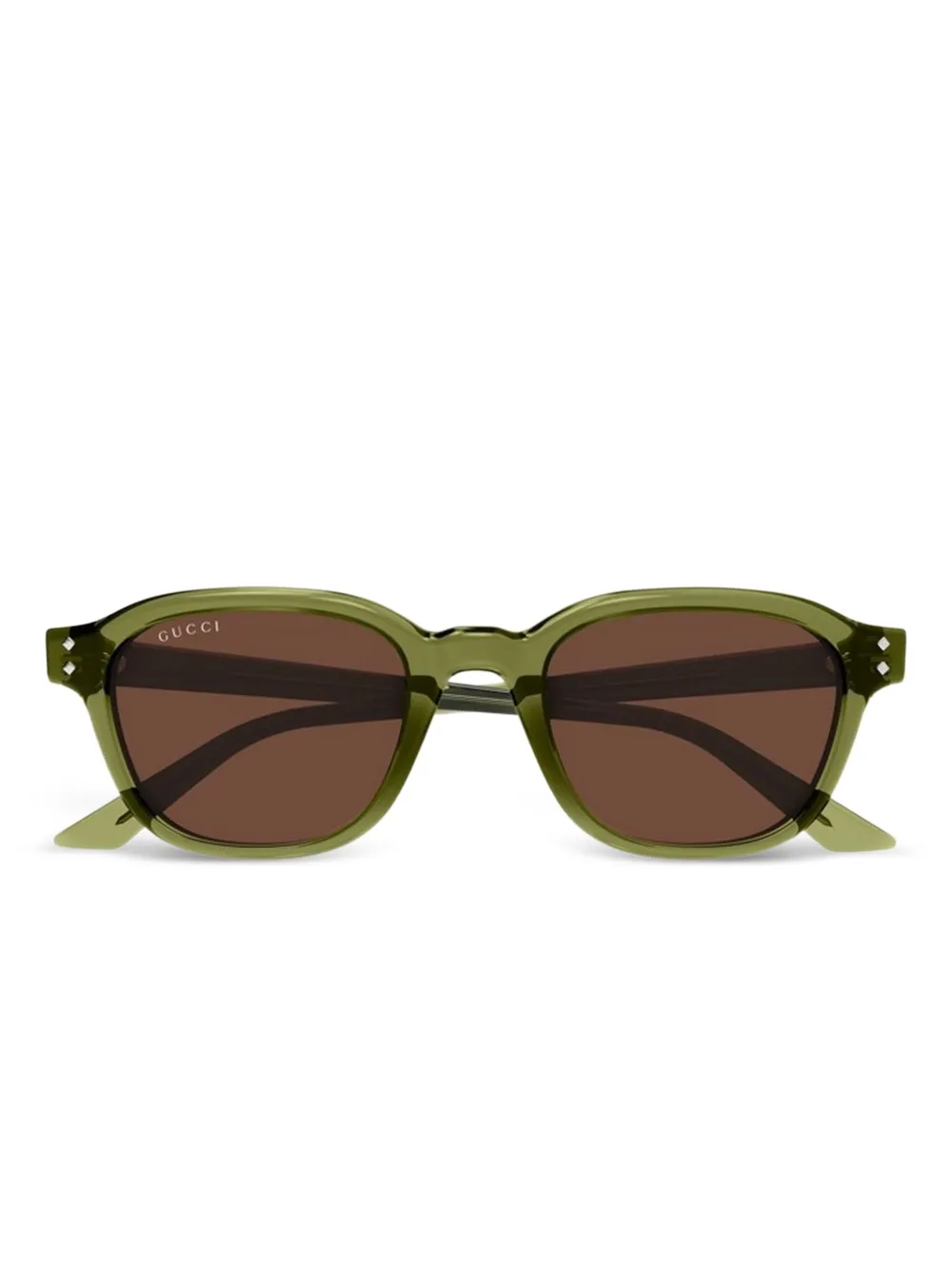 Gucci Zonnebril met vierkant montuur Groen