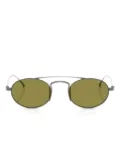Giorgio Armani oval-frame sunglasses - Silver