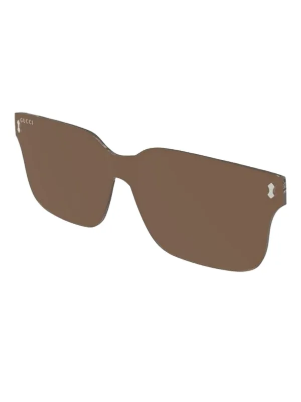 GUCCI スクエアサングラス ブラウン Gucci Eyewear スクエアフレーム サングラス | ブラウン