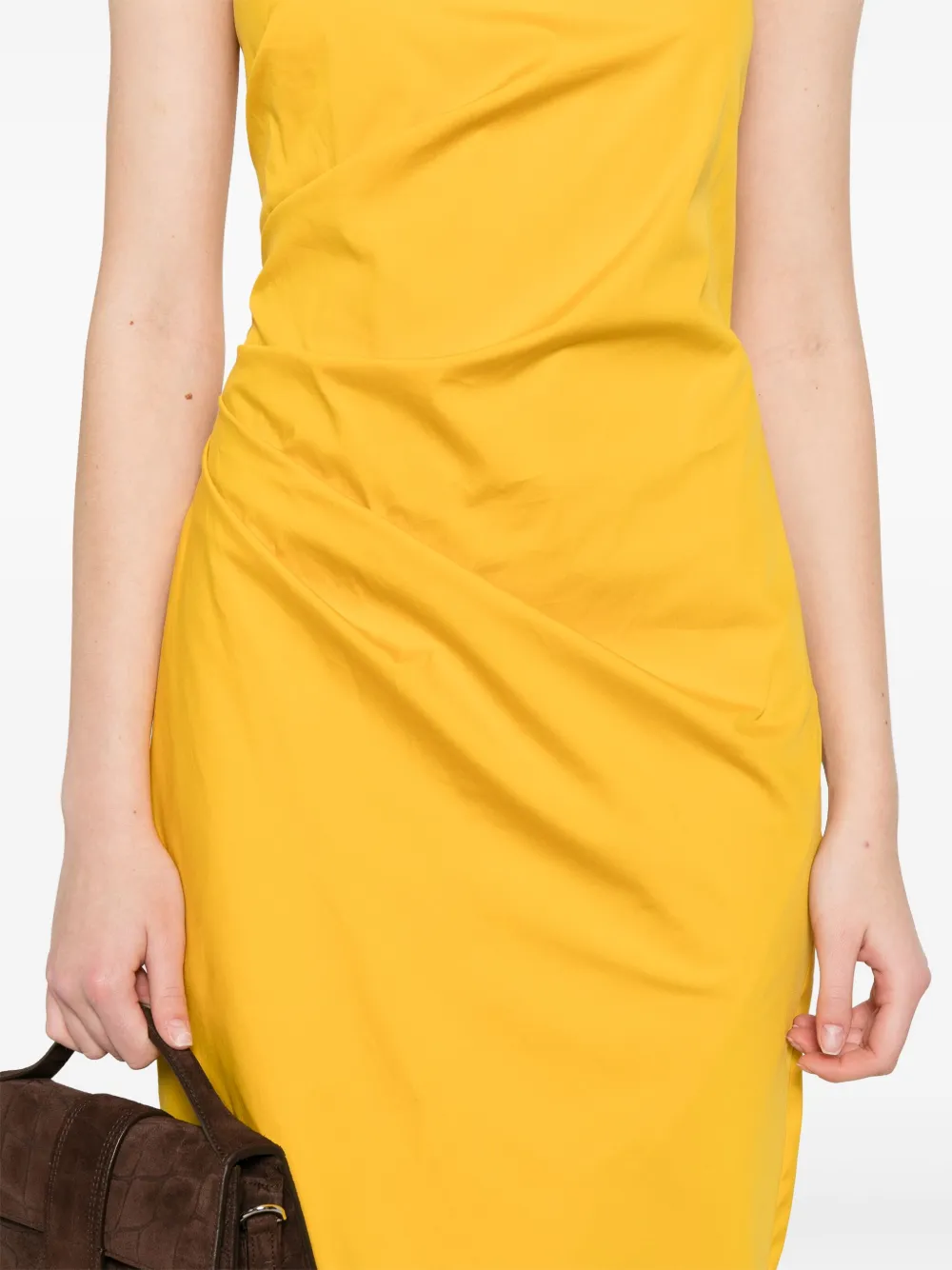 Marella draped halter neck dress Geel
