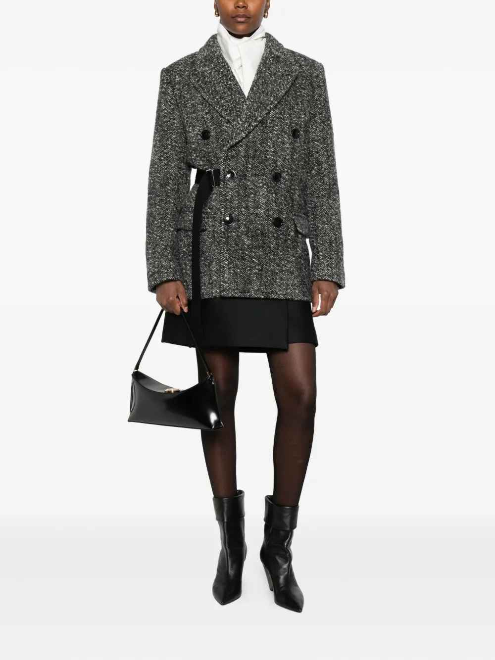 ISABEL MARANT buckle-detail buttoned tweed jacket | Tweed Jackets | Image 2