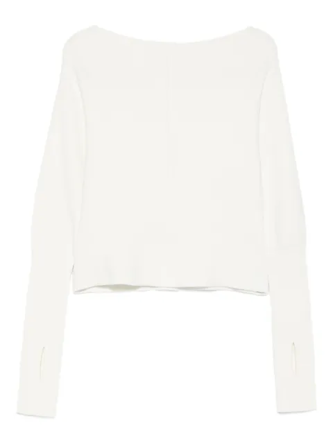 Aya Muse off-shoulder knitted top