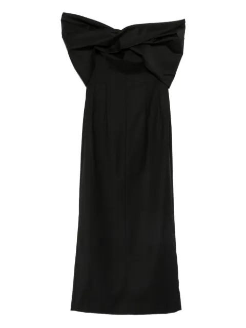 TOVE Perrine bow-detail midi dress