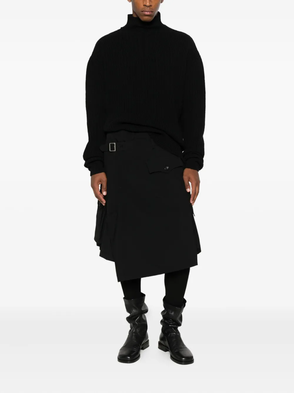 Comme Des Garçons Shirt layered pocket-detail skirt | Image 2