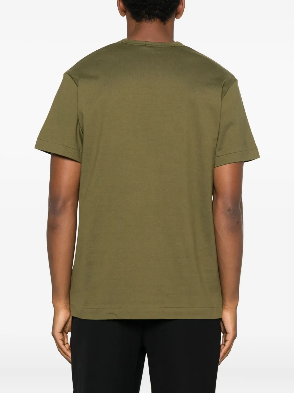 Comme Des Garçons Homme Deux Pocket-detail Round-neck T-shirt In Green