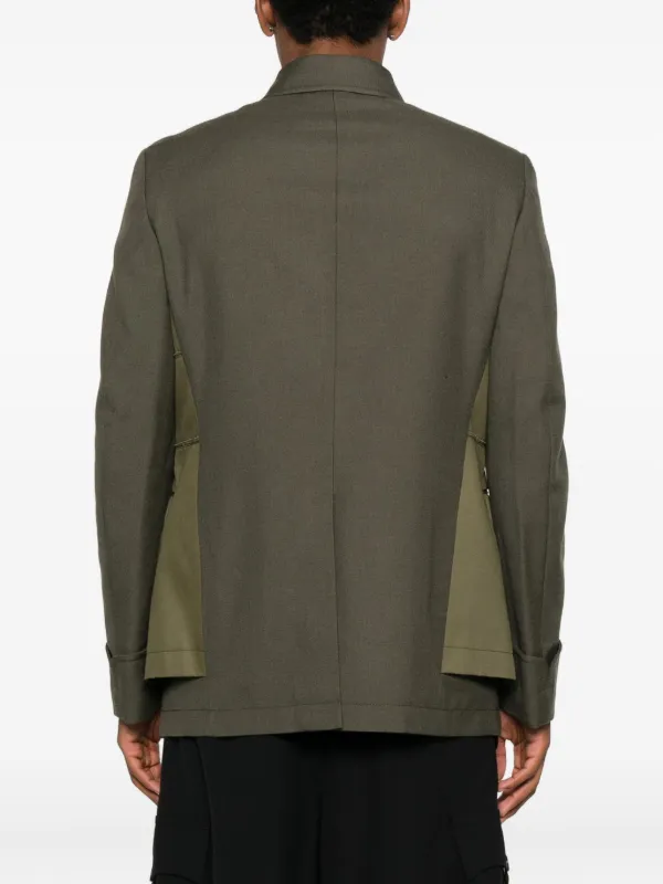 Comme Des Garçons Shirt Panelled Wool Gabardine Jacket Comme Des Garçons Shirt Panelled Wool Gabardine Jacket